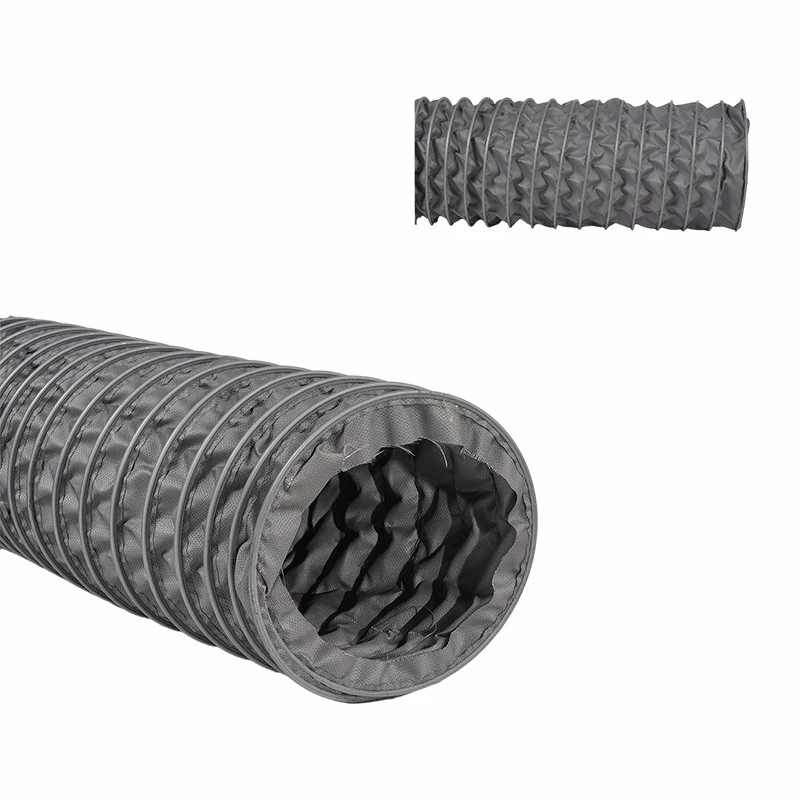 High Temperature Grey Clip Industrial Fabric Air Duct manufacturers